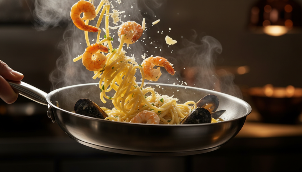 Creamy Seafood Pasta Dinner