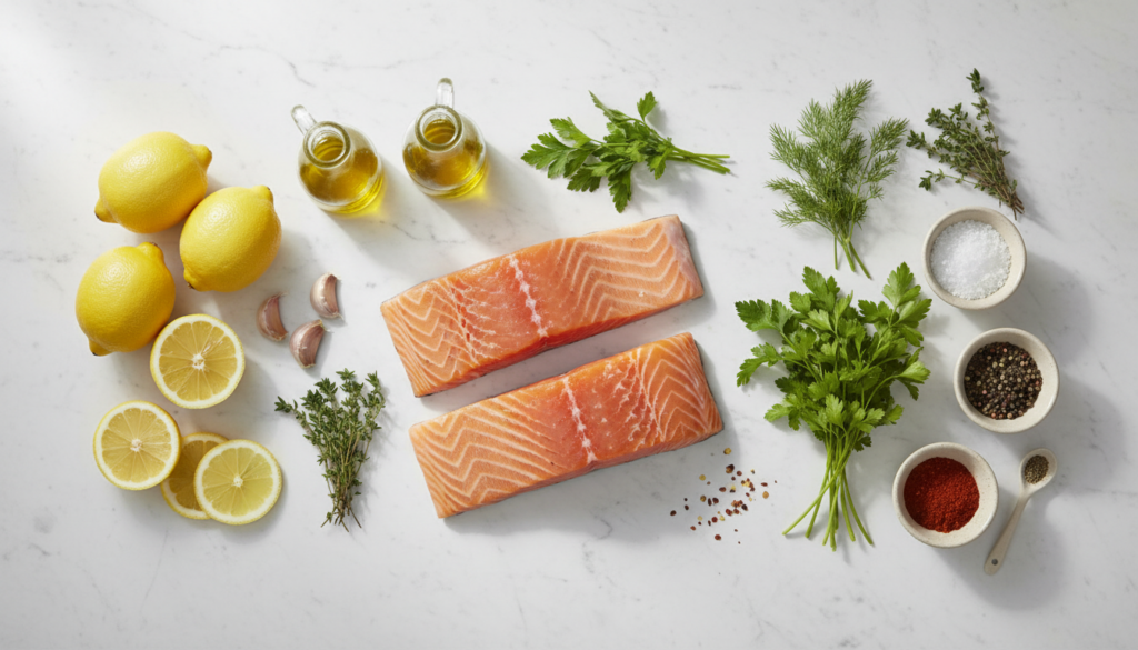 Lemon Herb Grilled Salmon