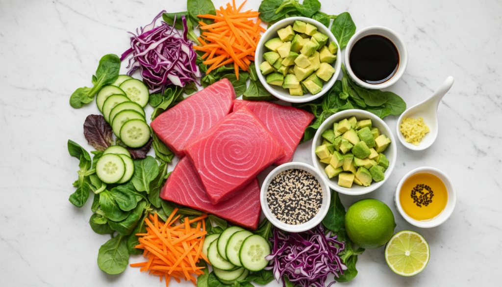 Asian Sesame Seared Tuna Salad