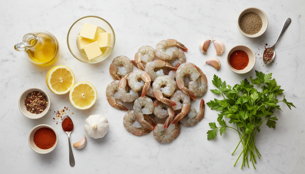 Garlic Butter Shrimp Dinner
