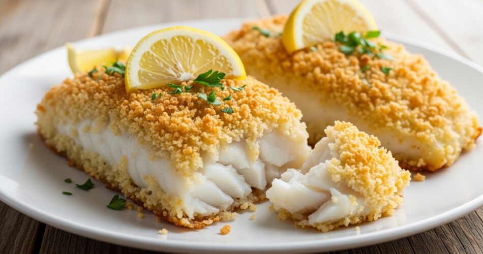 Baked Cod with Crispy Panko Crust