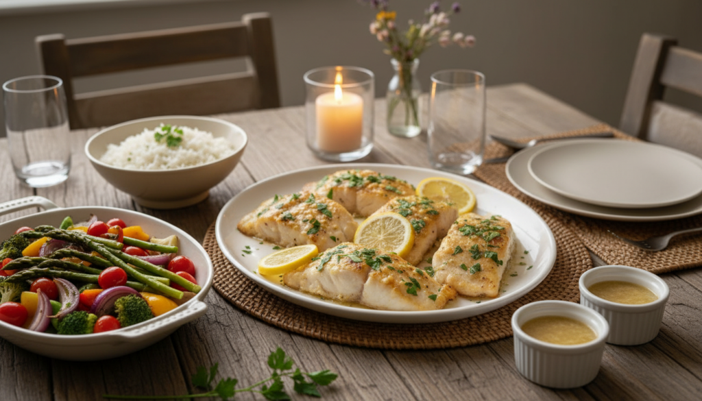One-Pan Garlic Butter Fish with Lemon β Easy Seafood Meal
