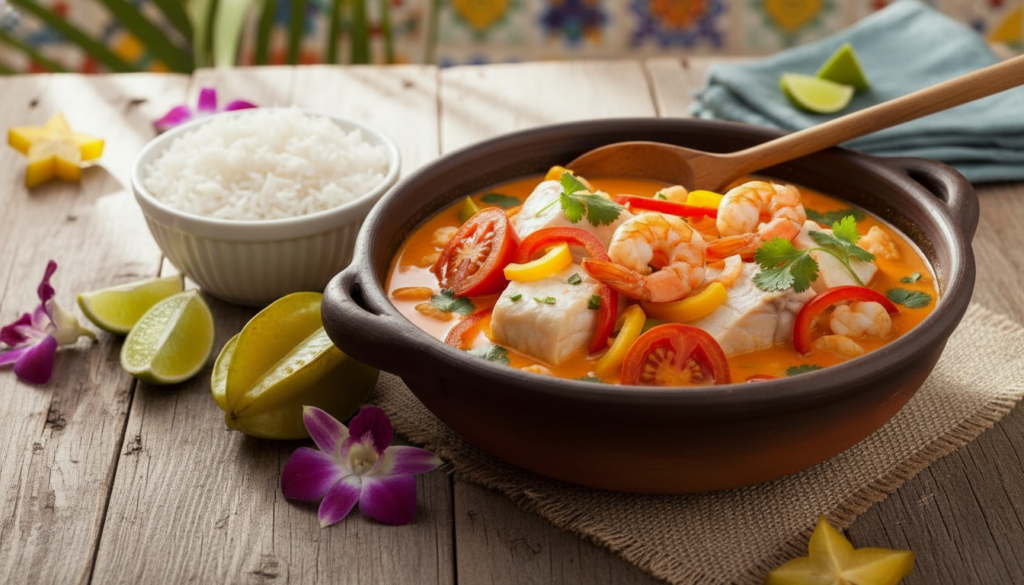 Brazilian moqueca, a rich seafood