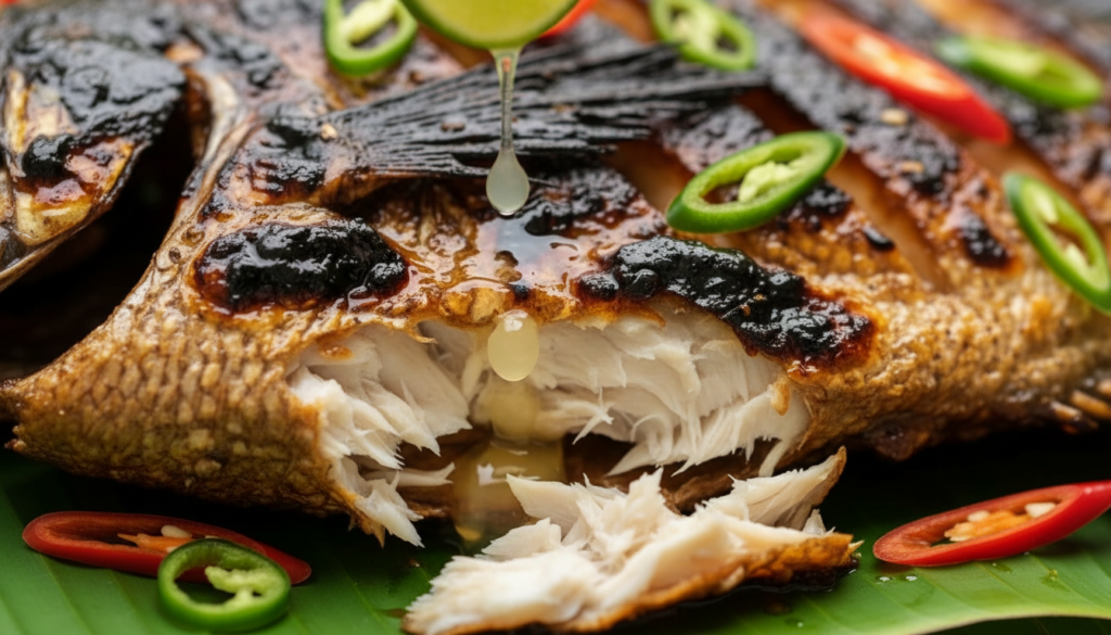 Indonesian grilled fish