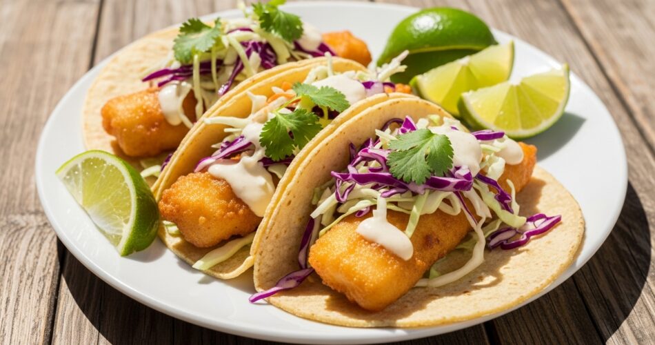 Fish Tacos Recipe – Crispy, Fresh & Easy Seafood Tacos