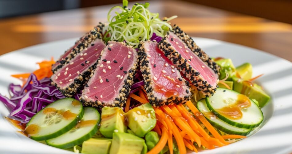 Asian Sesame Seared Tuna Salad