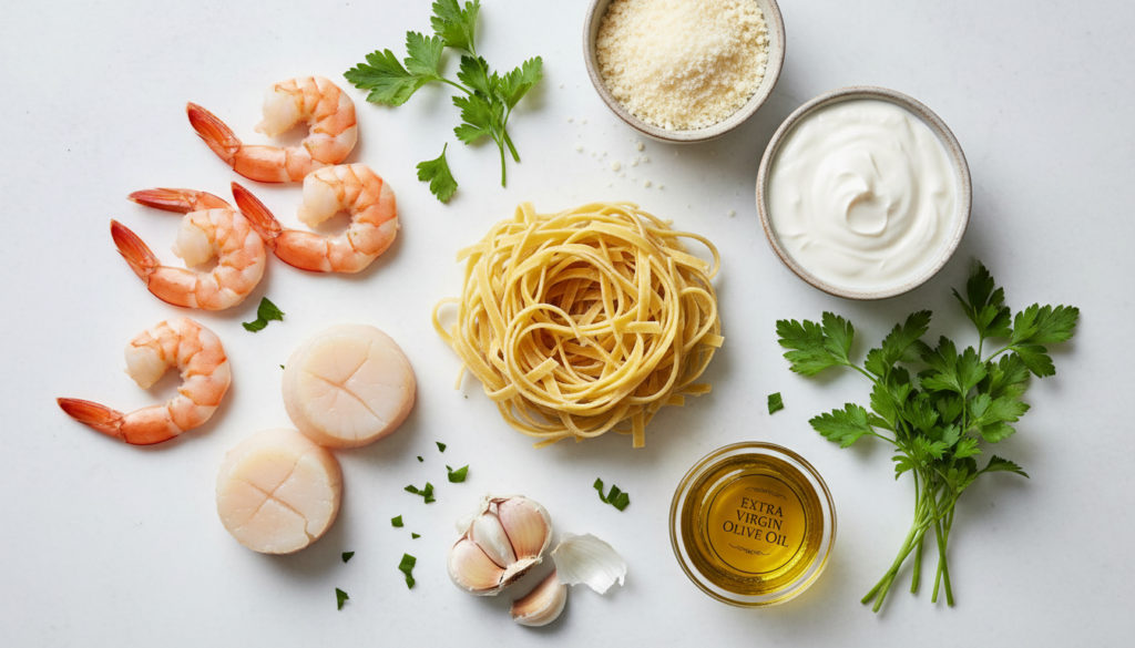 Creamy Seafood Pasta Dinner