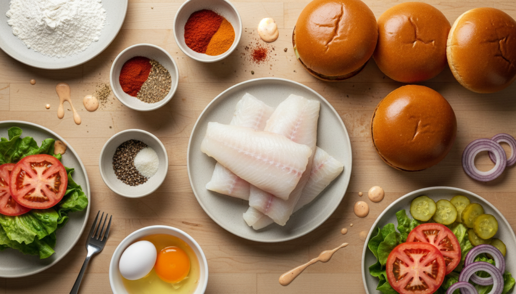 Spicy Cajun Fish Burger Recipe | Crispy & Flavorful