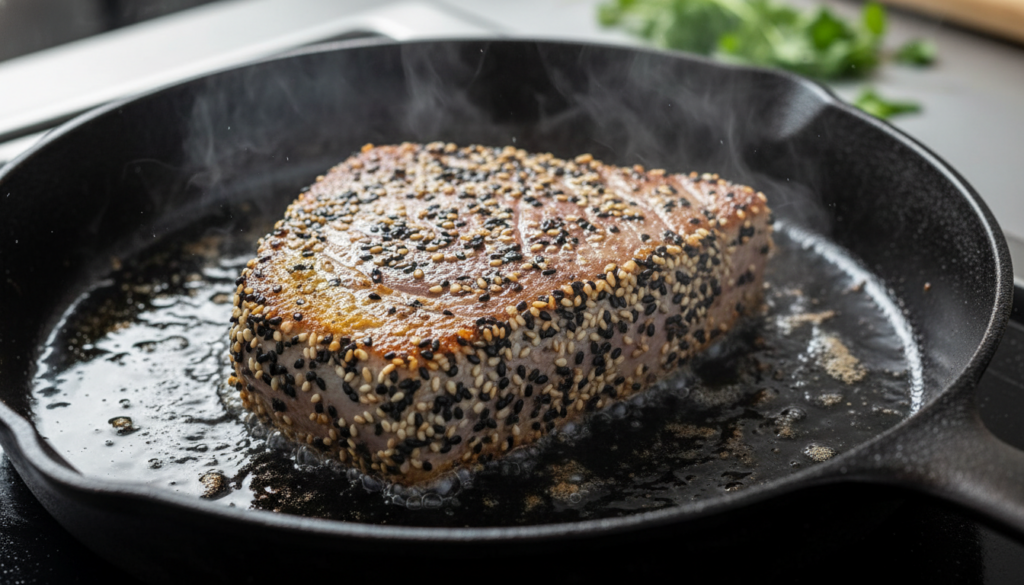 Asian Sesame Seared Tuna Salad β Healthy High-Protein Seafood Recipe