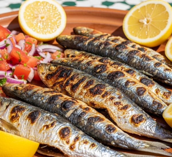 Moroccan grilled sardines