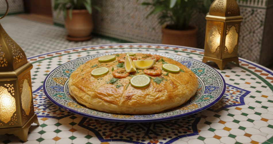 Moroccan fish pastilla