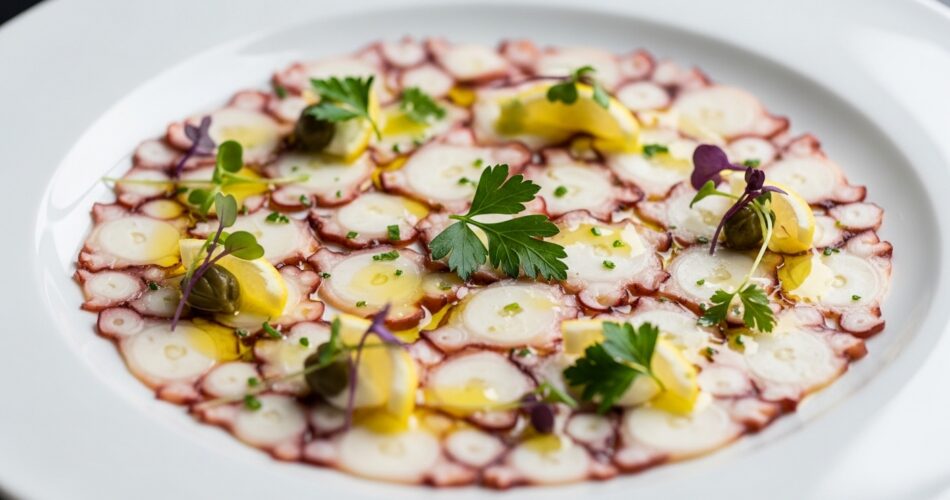 octopus carpaccio