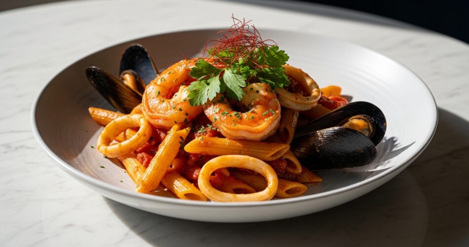 Spicy Seafood Arrabbiata Recipe | Easy Italian Pasta