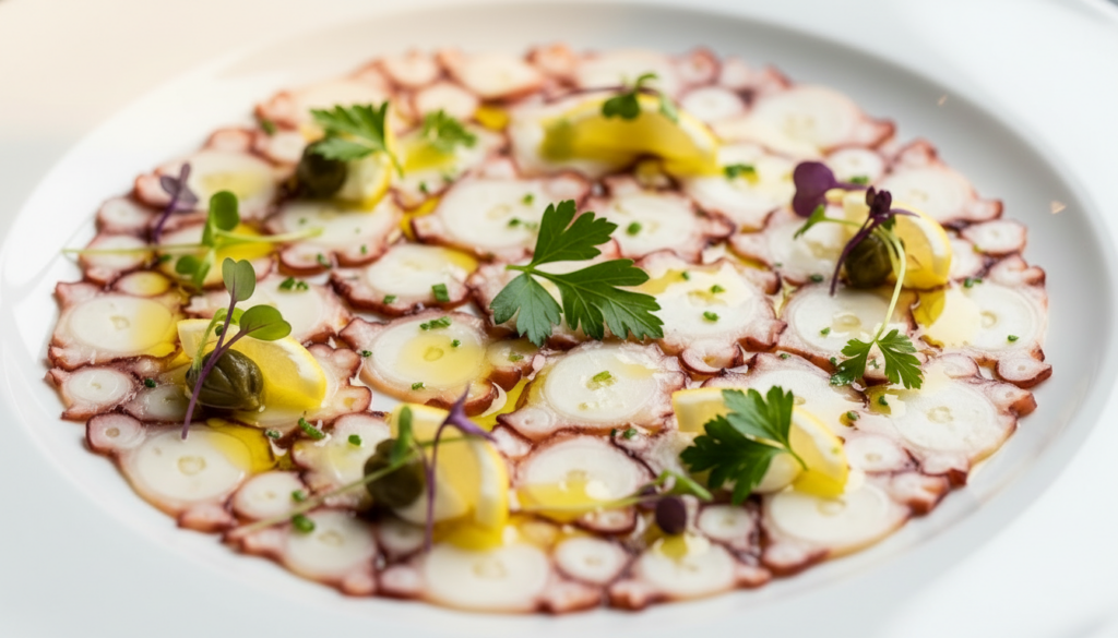octopus carpaccio