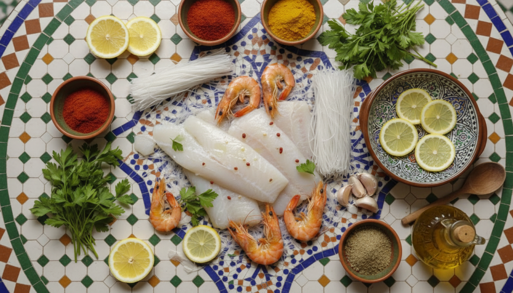 Moroccan fish pastilla 