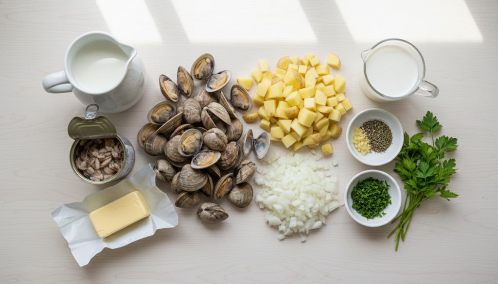 Clam Chowder (Creamy Seafood Soup)