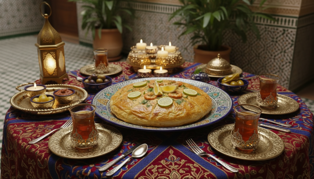 Moroccan fish pastilla 