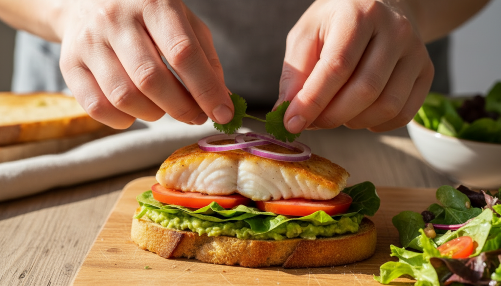 Avocado Fish Sandwich