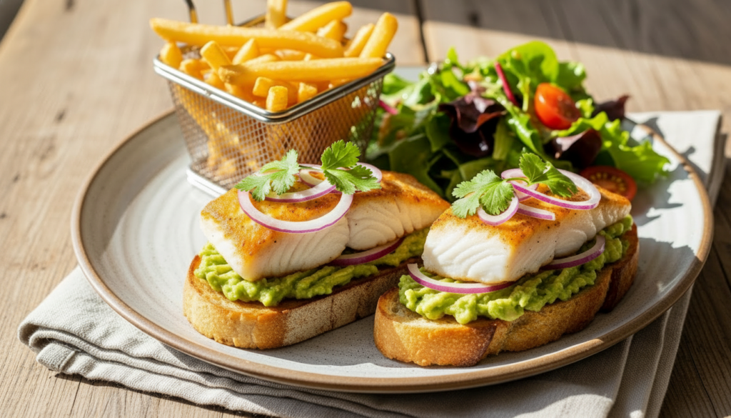 avocado fish sandwich