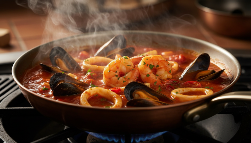 Spicy Seafood Arrabbiata