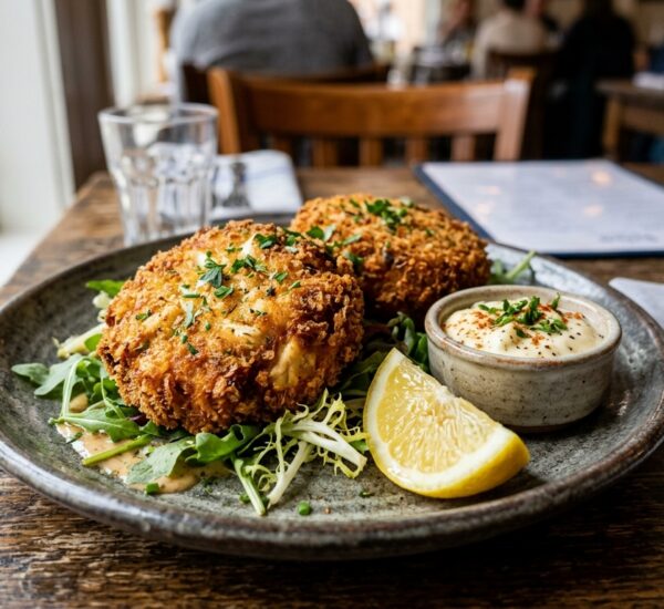 Make the best crispy and juicy crab cakes at home with this easy seafood recipe. Golden, flavorful, and packed