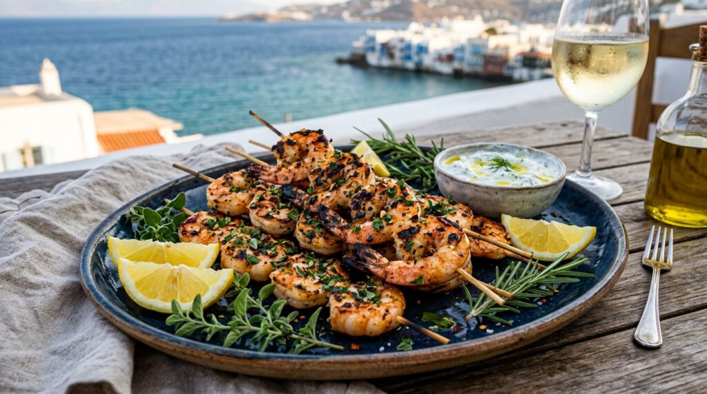 Looking for easy seafood BBQ ideas? These garlic lemon shrimp skewers are tender, smoky, and ready in minutes.