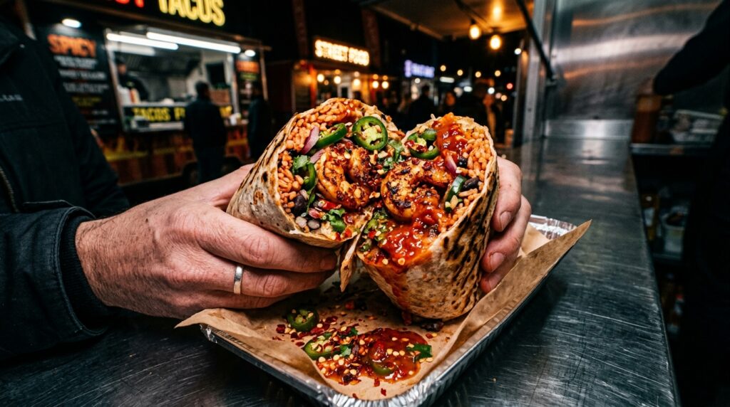shrimp burrito Mexican