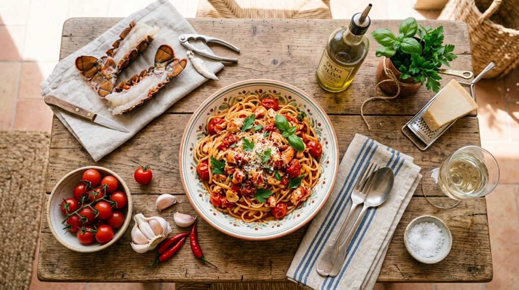 Best Italian lobster pasta recipe